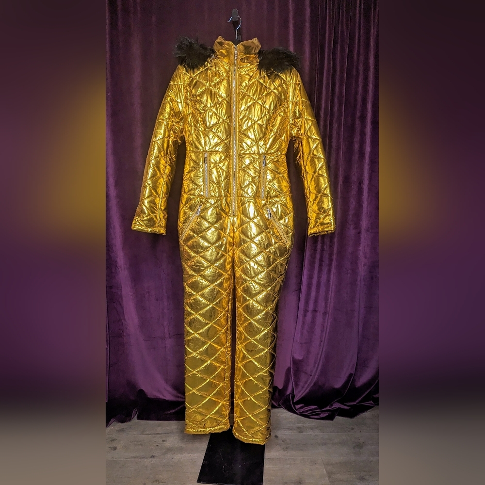Women's GOLD Ski Suit- Sz.Small